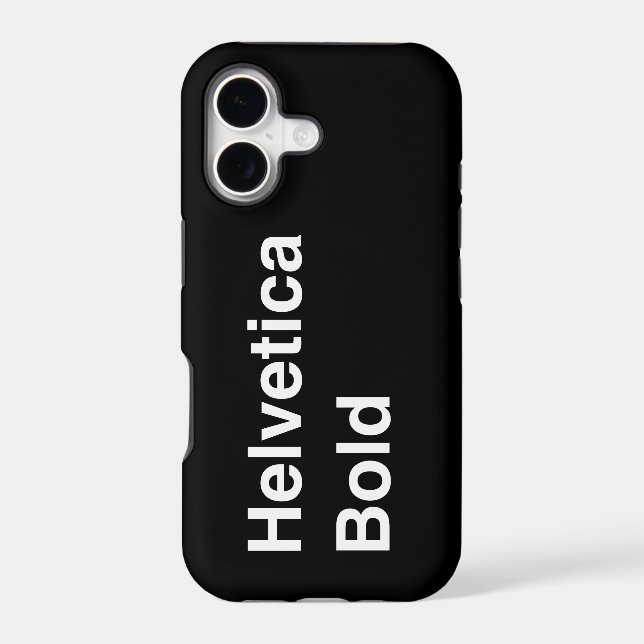 Helvetica Bold Iphone Case (Back)