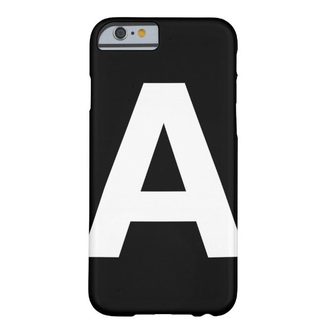 Helvetica Bold letter A, iPhone 6 case (Back)