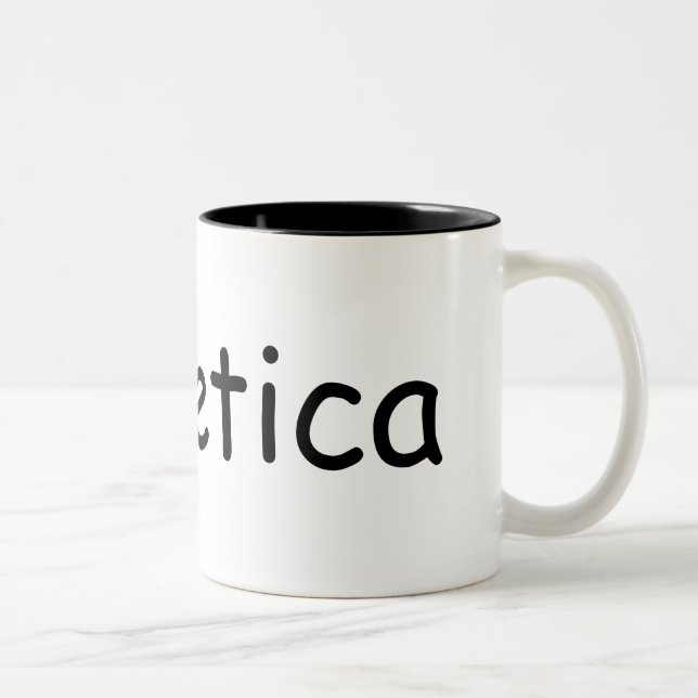 Helvetica Comic Sans Two-Tone Coffee Mug (Right)