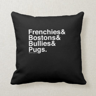 Helvetica Dogs Pillow
