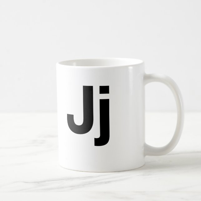 Helvetica Jj Coffee Mug (Right)