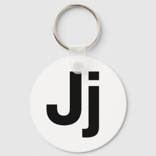 Helvetica Jj Keychain