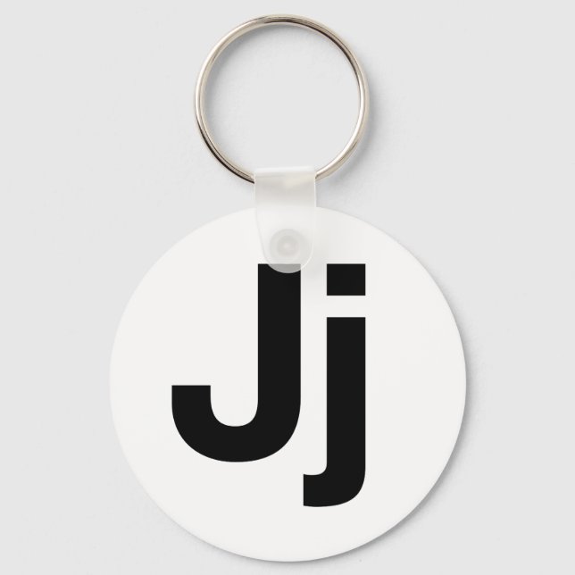 Helvetica Jj Keychain (Front)