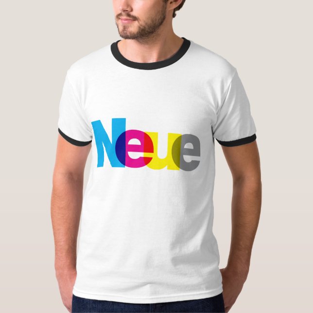 Helvetica Neue CMYK T-Shirt (Front)