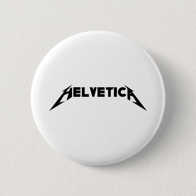 Helvetica Pinback Button (Front)