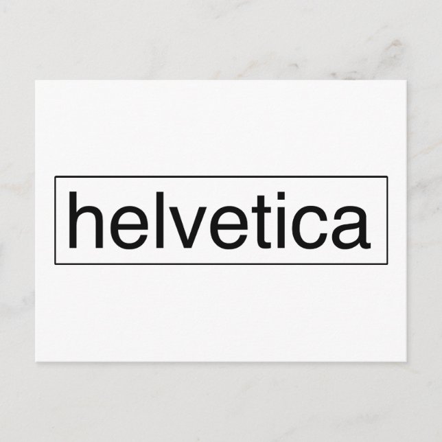 helvetica postcard (Front)