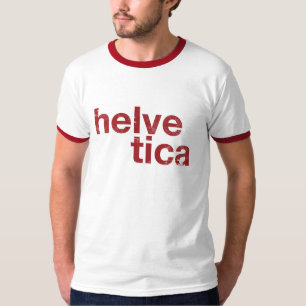 helvetica red T-Shirt