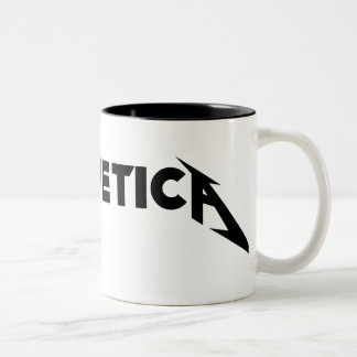 Helvetica Two-Tone Coffee Mug