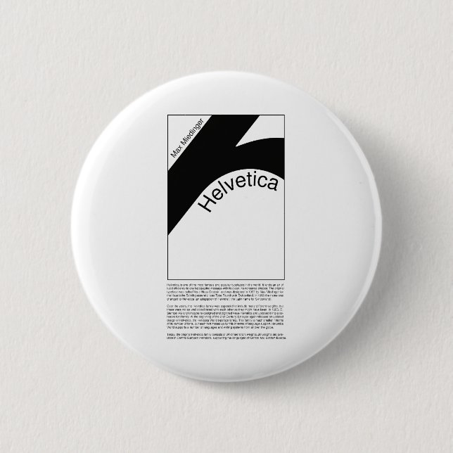 Helvetica Typography | Demo Design Button (Front)