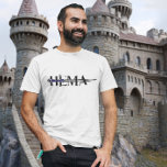 HEMA Historical European Martial Arts Sword T-Shirt<br><div class="desc">This design was created though digital art. You may change the style of this shirt by choosing More > under the style option. It may be personalized in the area provide or customizing by choosing the click to customize further option and changing the name, initials or words. You may also...</div>