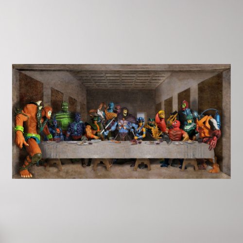 HeMan Villains Epic Last Supper Poster