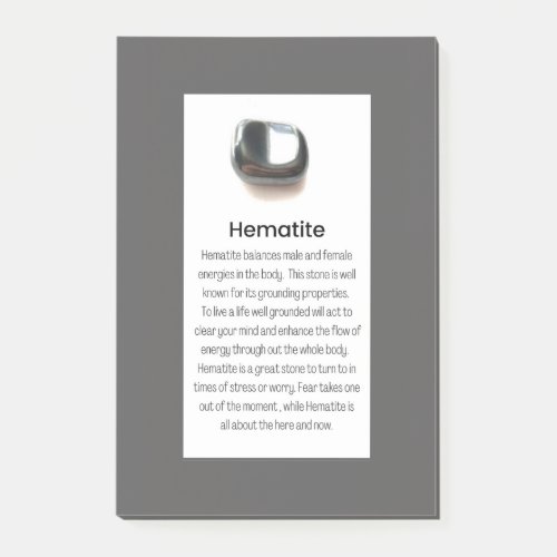 Hematite Quartz Crystal Meaning Jewelry Display  Post_it Notes