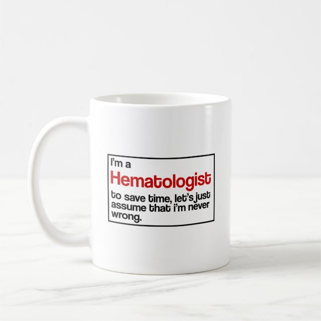 Hematologist Coffee Mug (Left)
