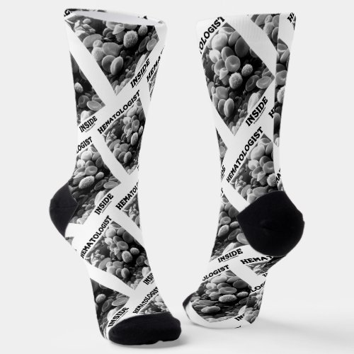 Hematologist Inside Blood Cells Electron Mcrscope Socks