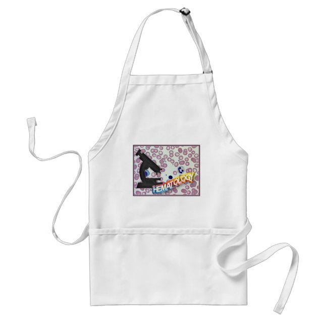 HEMATOLOGY - Medical Technology - Laboratory Adult Apron (Front)
