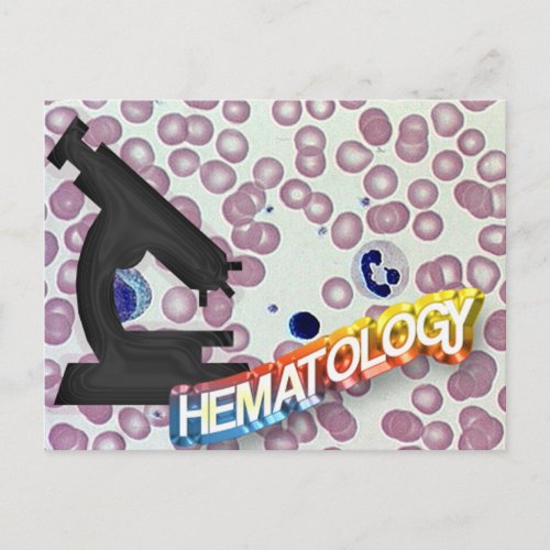 HEMATOLOGY _ Medical Technology _ Laboratory Postcard