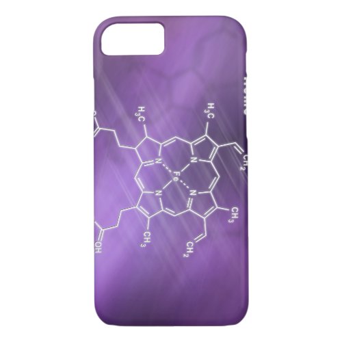 Heme molecule Structural chemical formula iPhone 87 Case