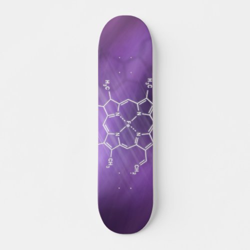 Heme molecule Structural chemical formula Skateboard
