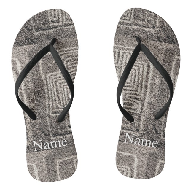 Hemet Maze Stone Thunder_Cove  Flip Flops (Footbed)