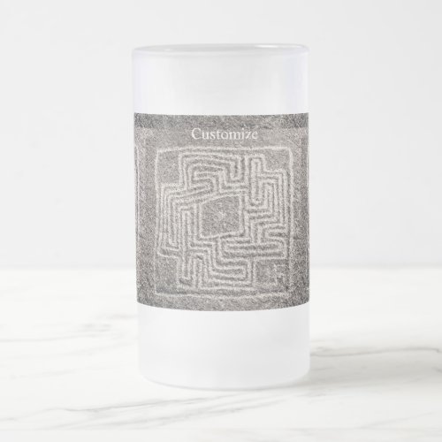 Hemet Maze Stone Thunder_Cove Frosted Glass Beer Mug