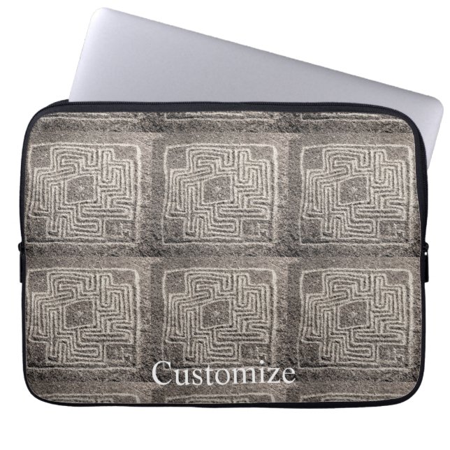 Hemet Maze Stone Thunder_Cove Laptop Sleeve (Front)