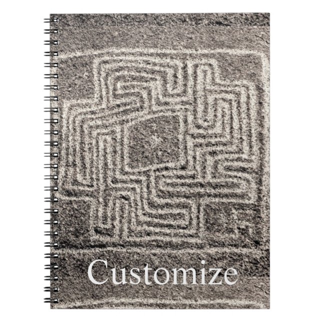 Hemet Maze Stone Thunder_Cove  Notebook (Front)
