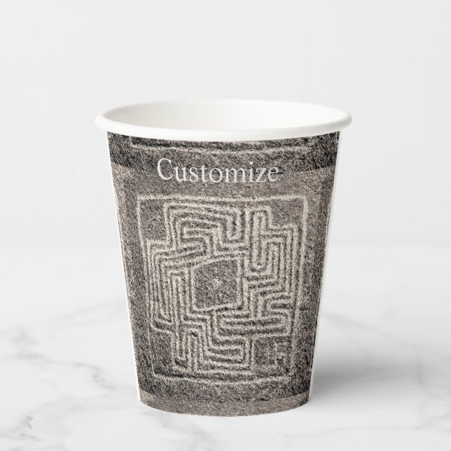 Hemet Maze Stone Thunder_Cove    Paper Cups (Front)