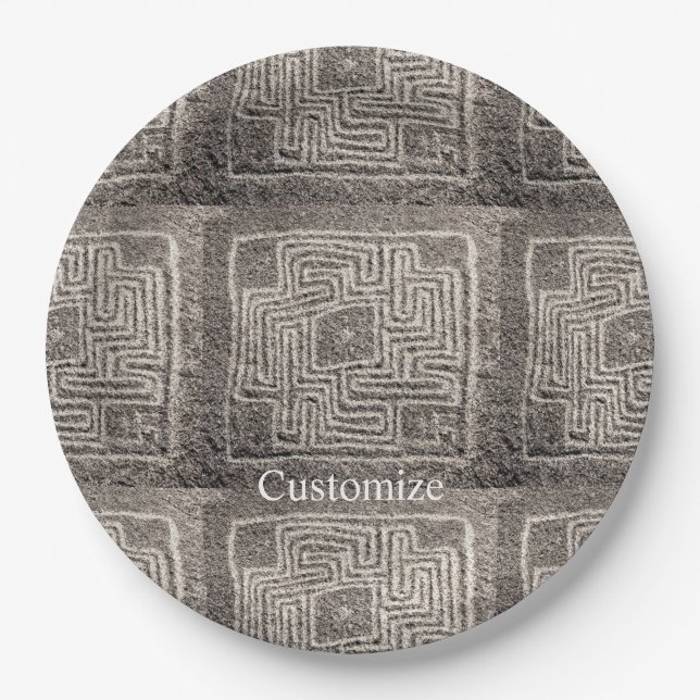 Hemet Maze Stone Thunder_Cover  Paper Plates (Front)
