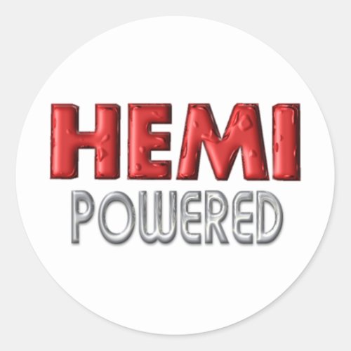 HEMI Powered Classic Round Sticker