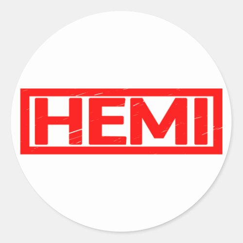 Hemi Stamp Classic Round Sticker