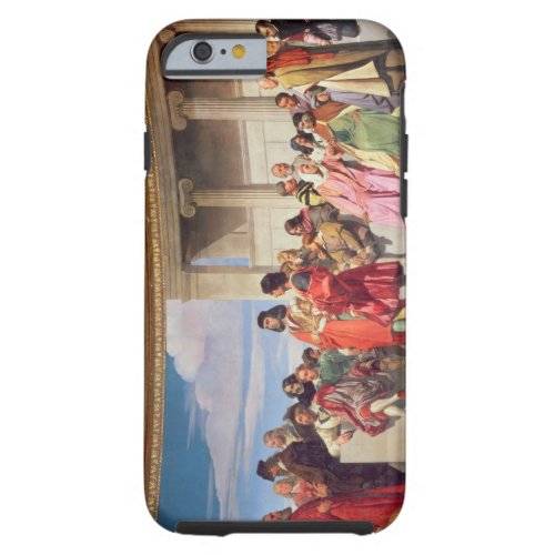 Hemicycle Artists of All Ages detail of left han Tough iPhone 6 Case