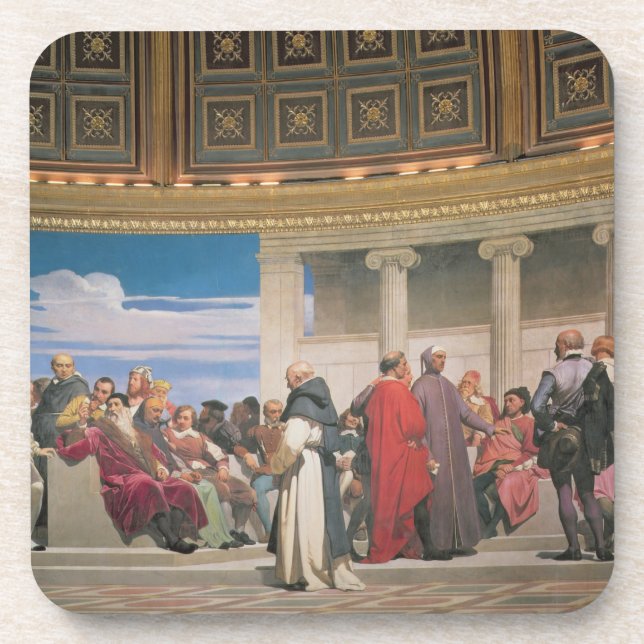 Hemicycle: Artists of All Ages, detail of the righ Drink Coaster (Front)