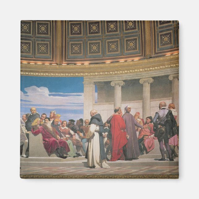 Hemicycle: Artists of All Ages, detail of the righ Magnet (Front)