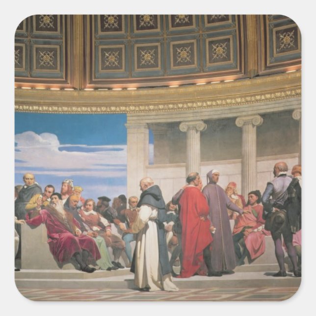 Hemicycle: Artists of All Ages, detail of the righ Square Sticker (Front)
