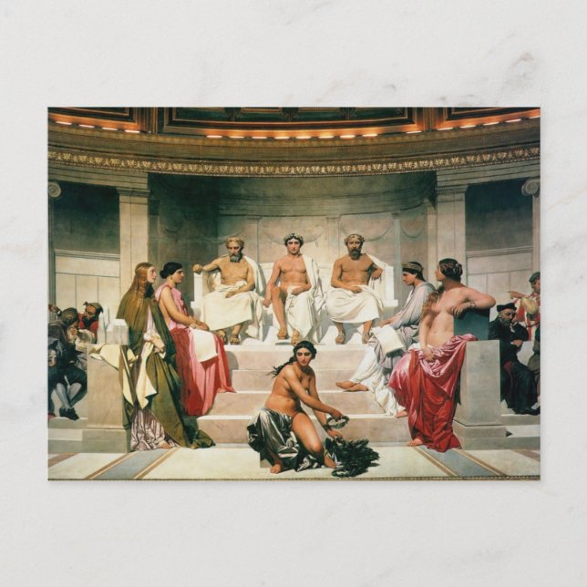 hemicycle of the ecole des beaux postcard (Front)