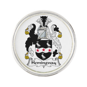 Hemingway Family Crest Lapel Pin