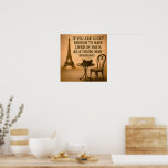 Hemingway Quote Poster with Eiffel Tower &amp; Vintage