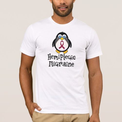 Hemiplegic Migraine Awareness Penguin T_Shirt
