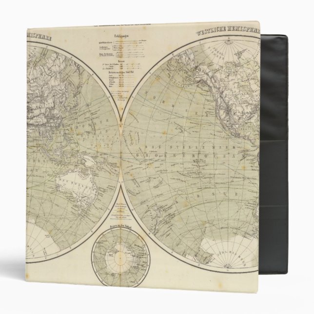 Hemisphere Atlas Map Binder (Front/Inside)