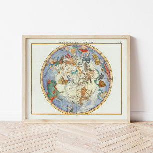 Hemisphere Austral John Flamsteed Poster