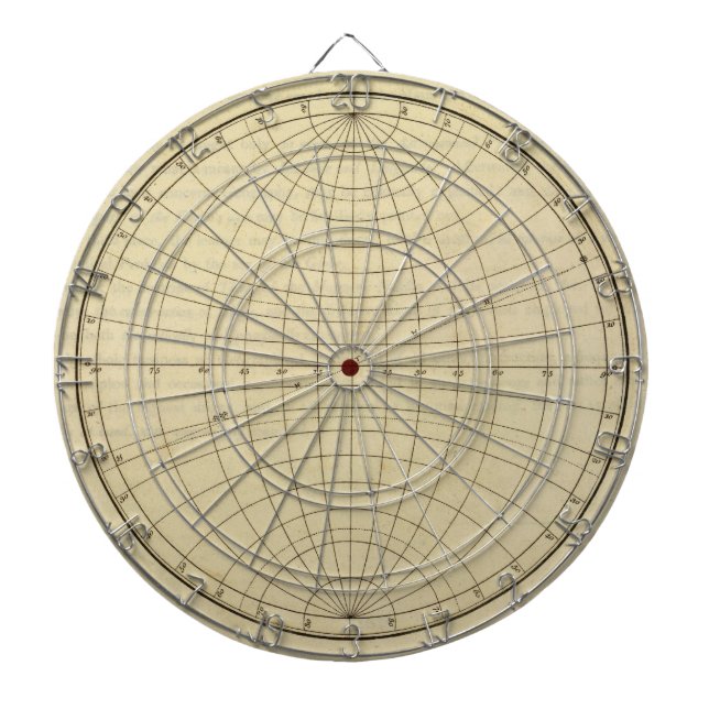 Hemisphere. Dartboard With Darts (Front)