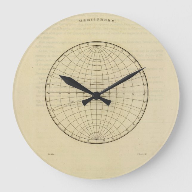 Hemisphere. Large Clock (Front)