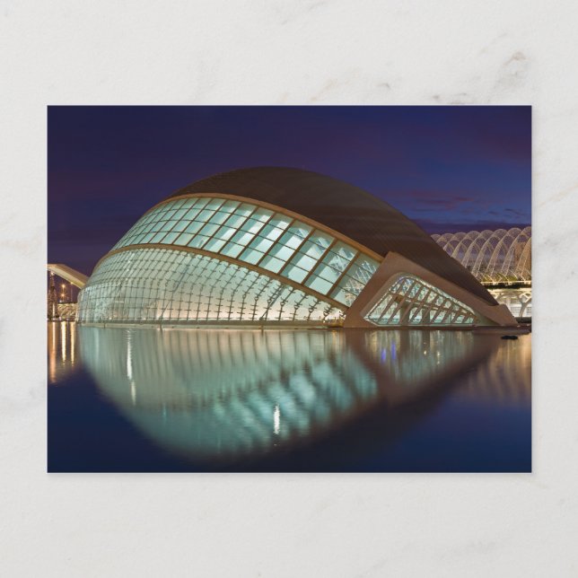 Hemispheric in Valencia Spain Postcard (Front)