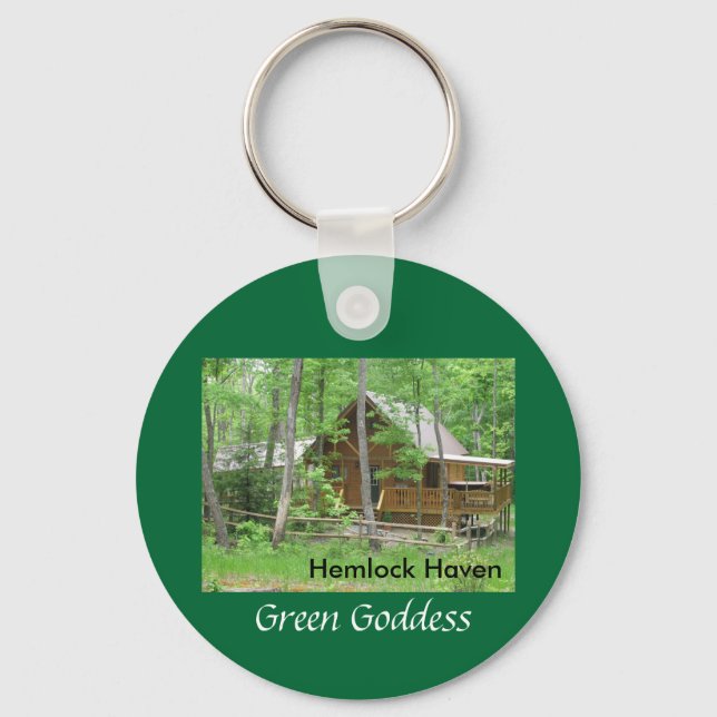 Hemlock Haven Green Goddess Keychain (Front)