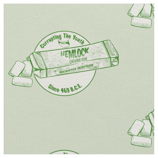 Hemlock poison Socrates Faunny Chewing gum Fabric