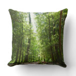 Hemlock Trail at Laurel Hill State Park I Throw Pillow