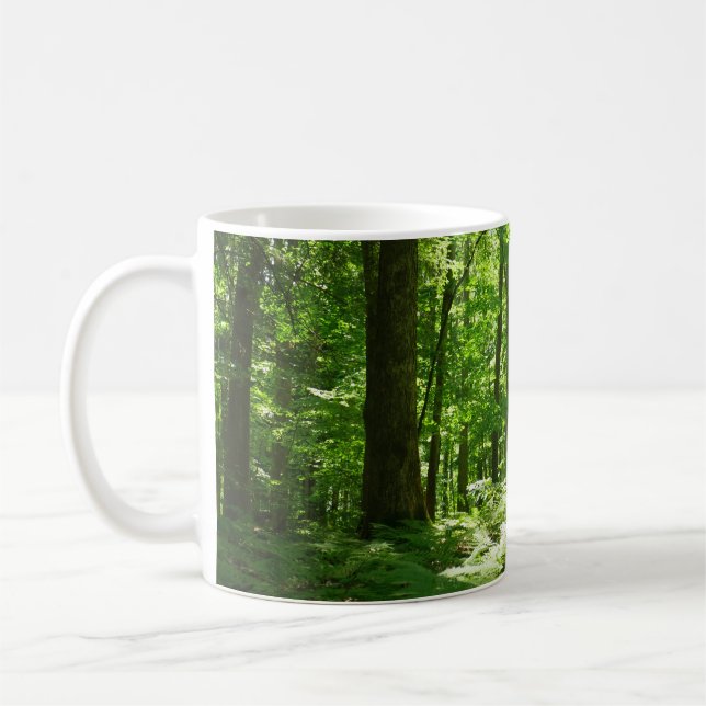 Hemlock Trail at Laurel Hill State Park II Coffee Mug (Left)