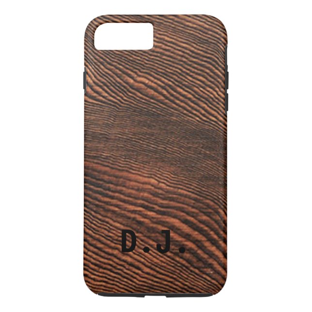 Hemlock Wood Grain iPhone 7 Plus case *Monogram* (Back)