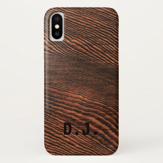 Hemlock Wood Grain *Monogram* iPhone X Case