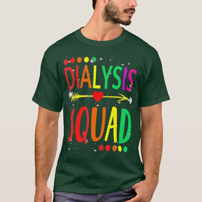 Hemodialysis Squad dialysis Awareness T-Shirt (Front)